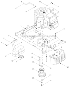 Engine_Accessories Diagram and Parts List for 13AJ693G755  Yard Man Lawn Mower